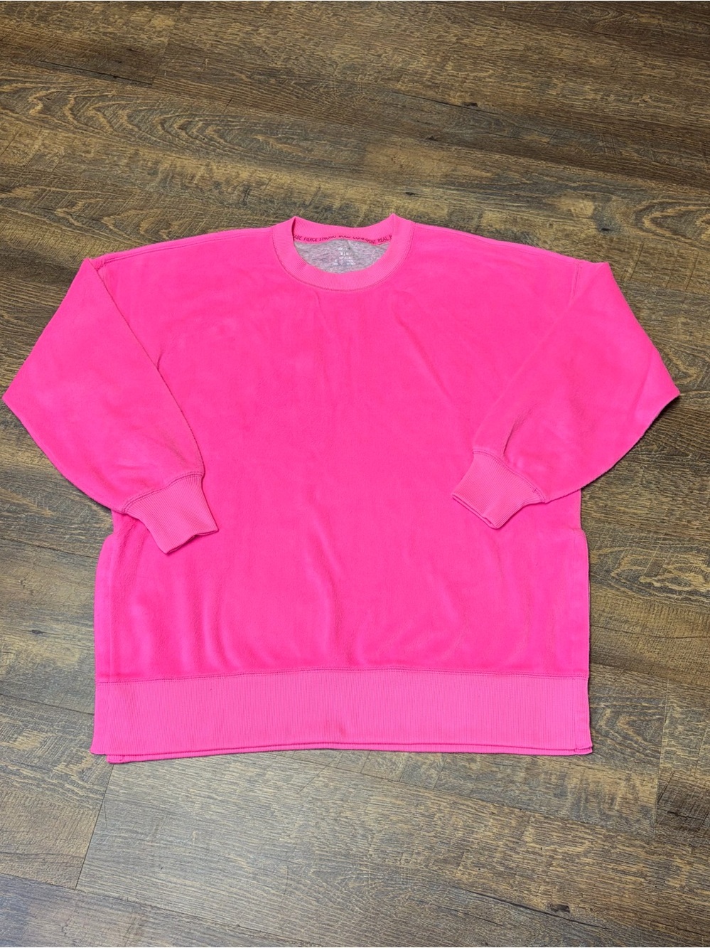 Aerie Go-To Sweatshirt Oversized Medium Pink Crewneck Pullover Comfy Lounge